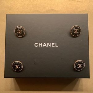 SOLD!! 4 Chanel Vintage Stamped buttons